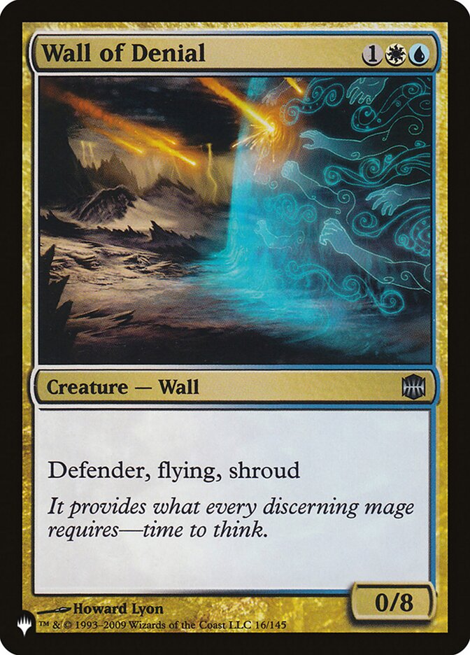 Wall of Denial, The List · arb-16