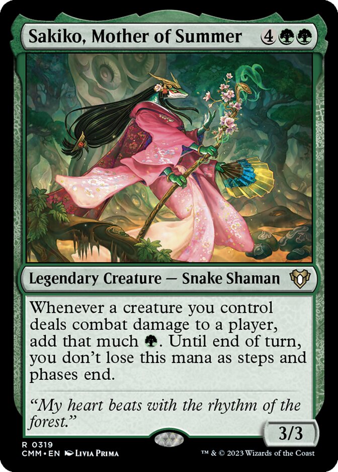 Sakiko, Mother of Summer, Commander Masters · 0319