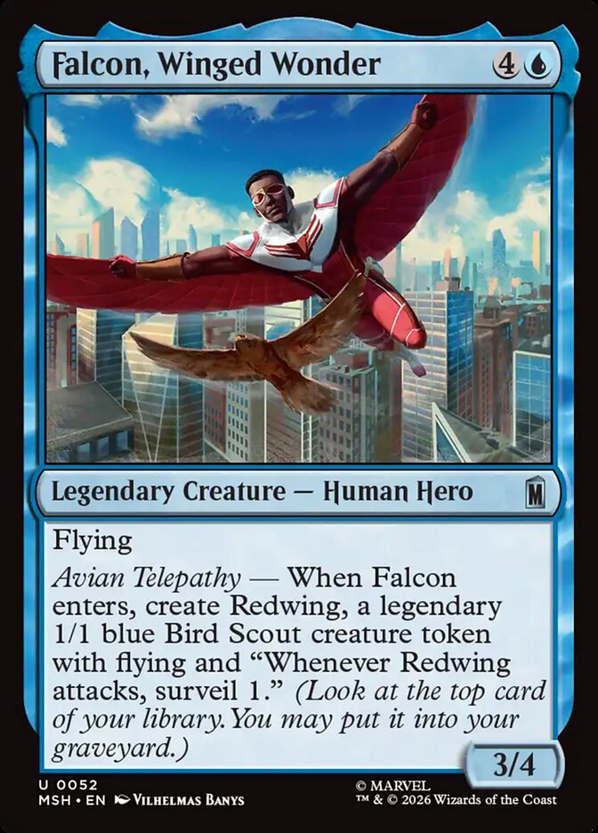 Falcon, Winged Wonder, Marvel Super Heroes · 0052