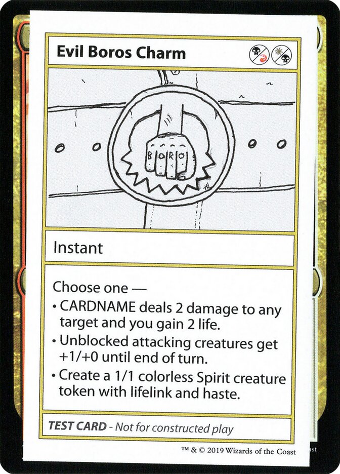 Evil Boros Charm, Mystery Booster Playtest Cards 2021 · 090/121