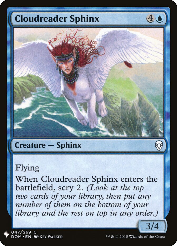 Cloudreader Sphinx, The List · dom-47