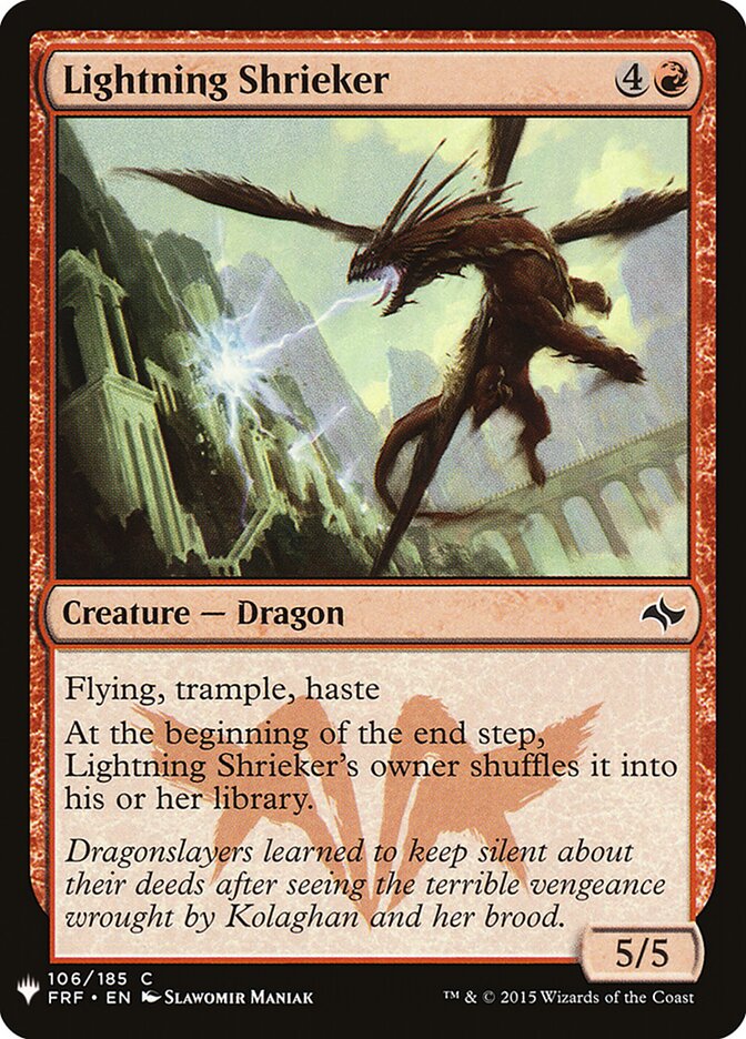 Lightning Shrieker, The List · frf-106
