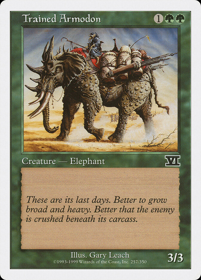 Trained Armodon, Classic Sixth Edition · 257/350