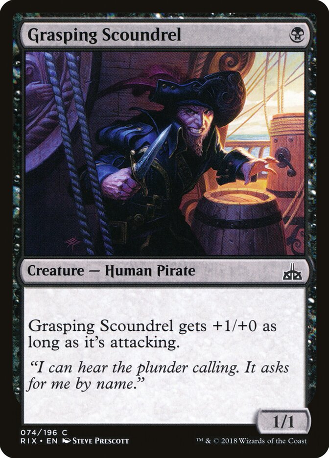 Grasping Scoundrel, Rivals of Ixalan · 074/196