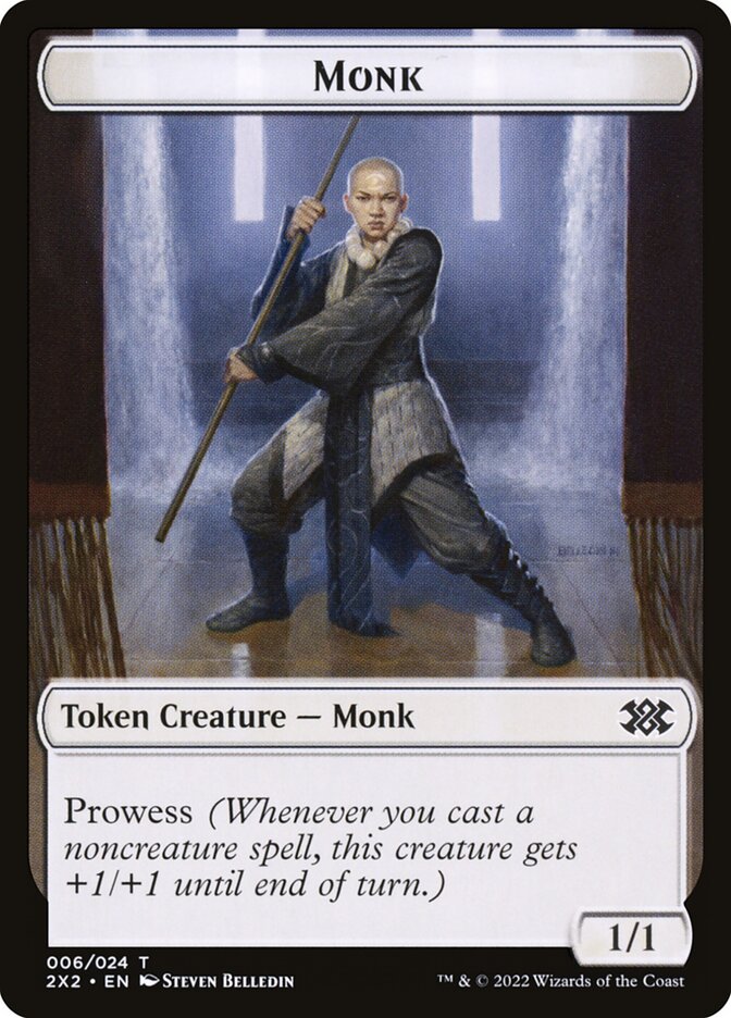 Monk, Double Masters 2022 Tokens · 006