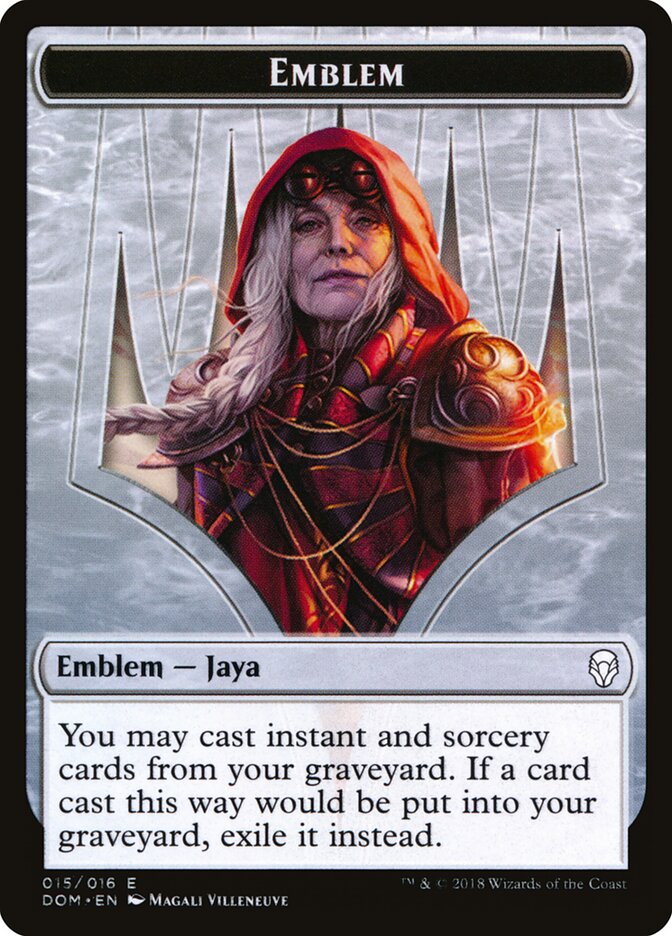 Jaya Ballard Emblem, Dominaria Tokens · 015