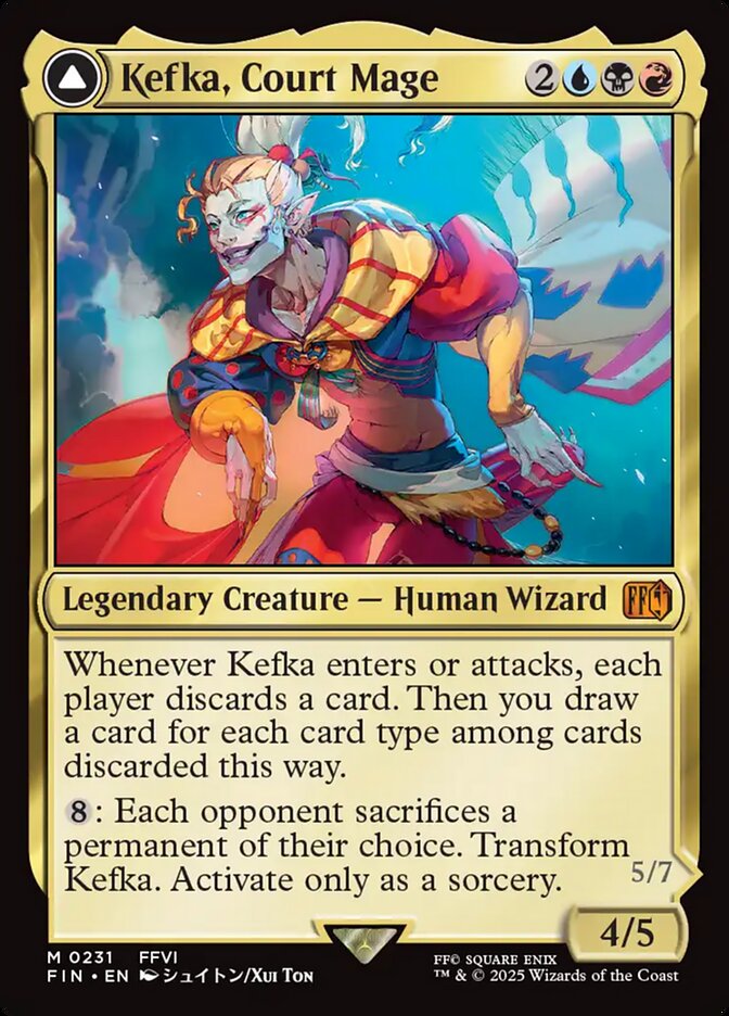 Kefka, Court Mage // Kefka, Ruler of Ruin, Final Fantasy · 0231