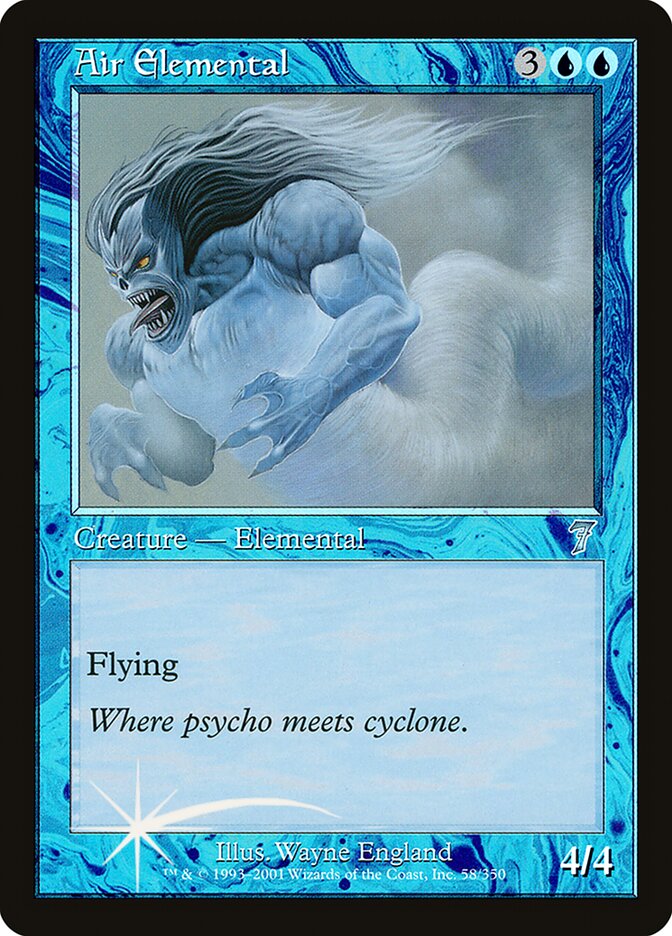 Air Elemental, Seventh Edition · 58-star