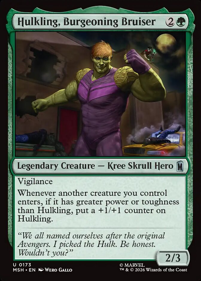 Hulkling, Burgeoning Bruiser, Marvel Super Heroes · 0173