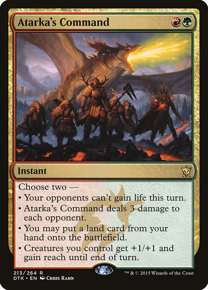 Atarka's Command, Dragons of Tarkir · 213/264