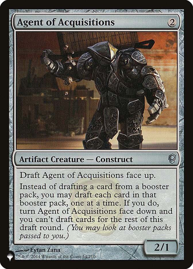 Agent of Acquisitions, The List · cns-54