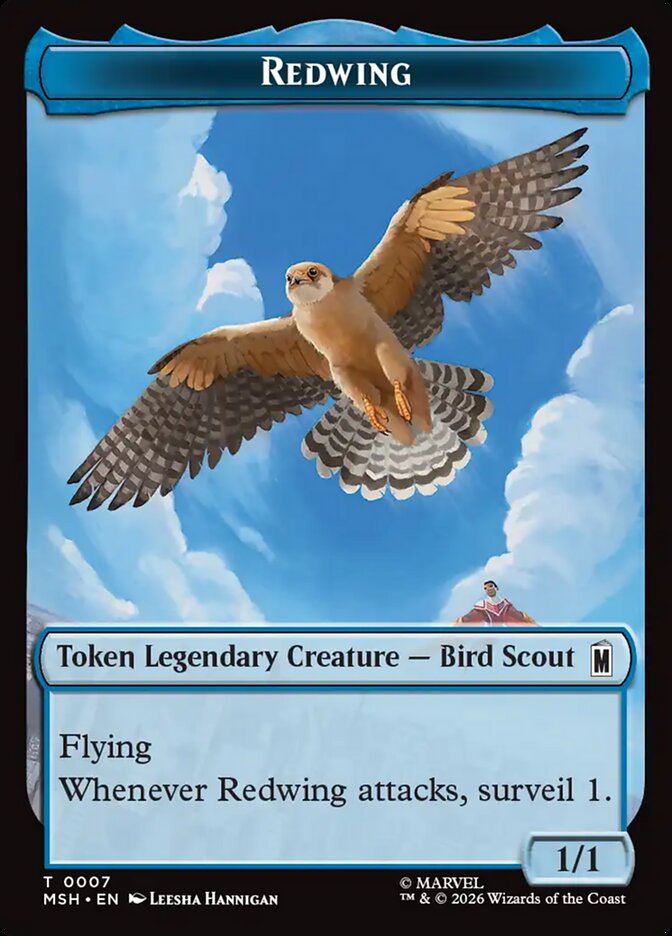 Redwing, Marvel Super Heroes Tokens · 0007