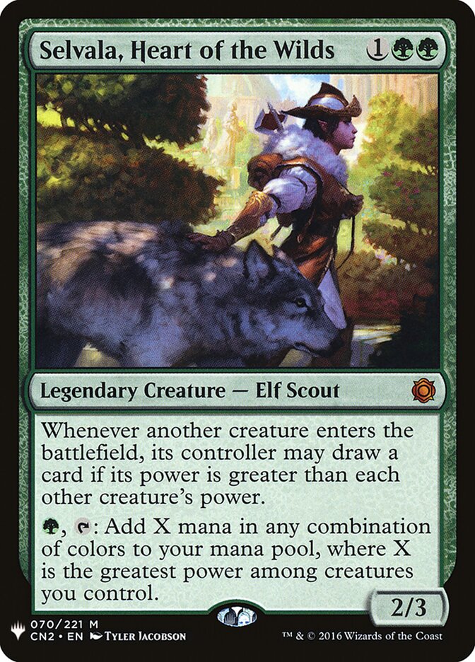 Selvala, Heart of the Wilds, The List · cn2-70