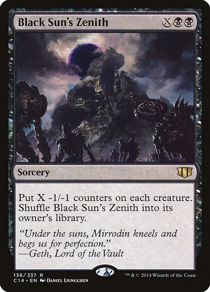 Black Sun's Zenith, Commander 2014 · 136/337