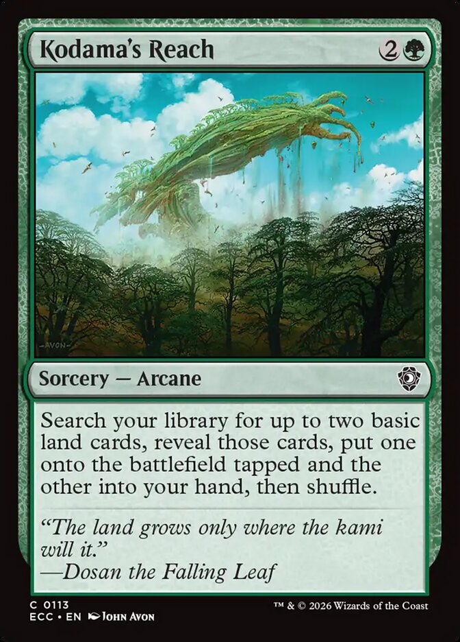 Kodama's Reach, Lorwyn Eclipsed Commander · 0113