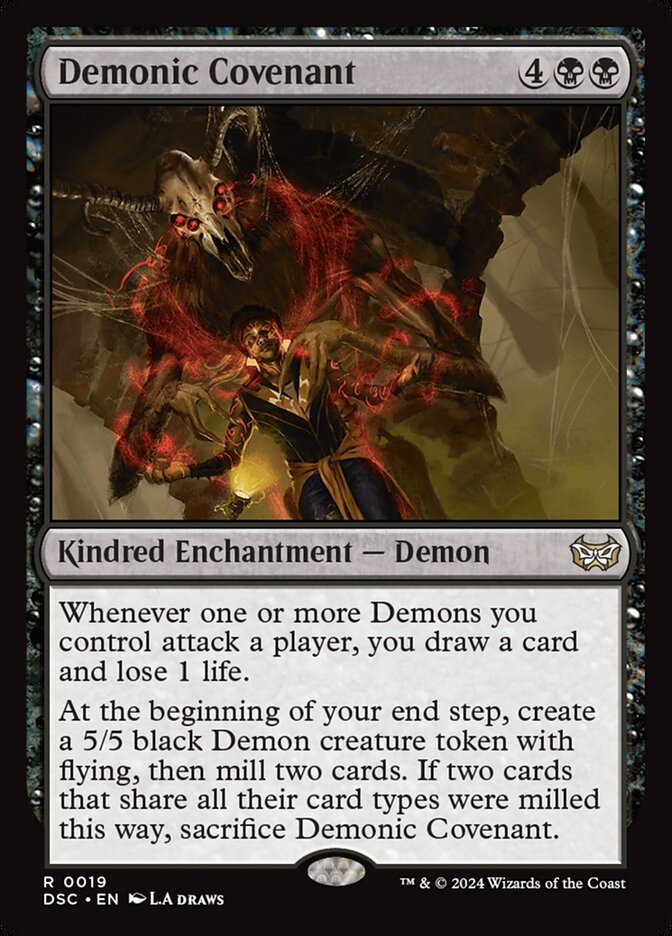 Demonic Covenant, Duskmourn: House of Horror Commander · 0019