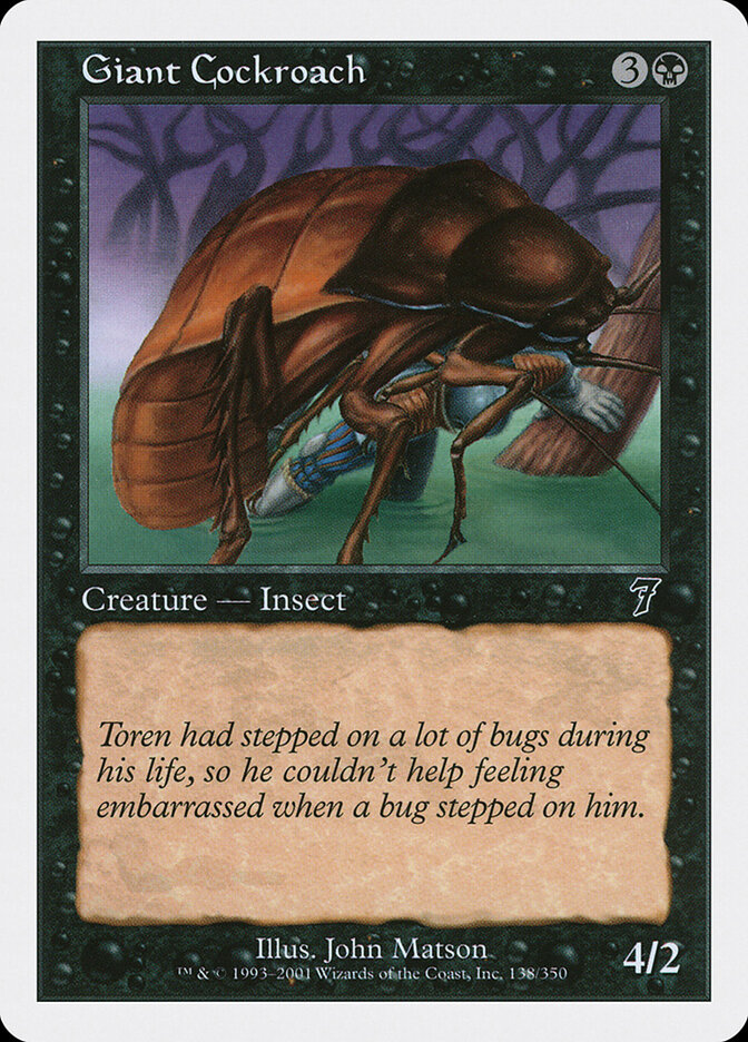 Giant Cockroach, Seventh Edition · 138/350