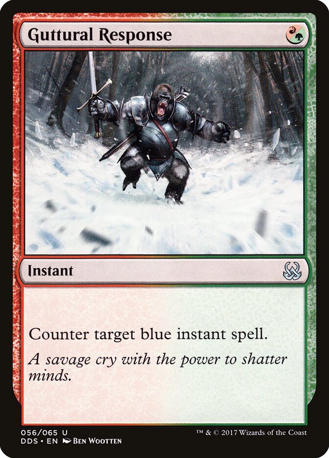 Guttural Response, Duel Decks: Mind vs. Might · 056/065