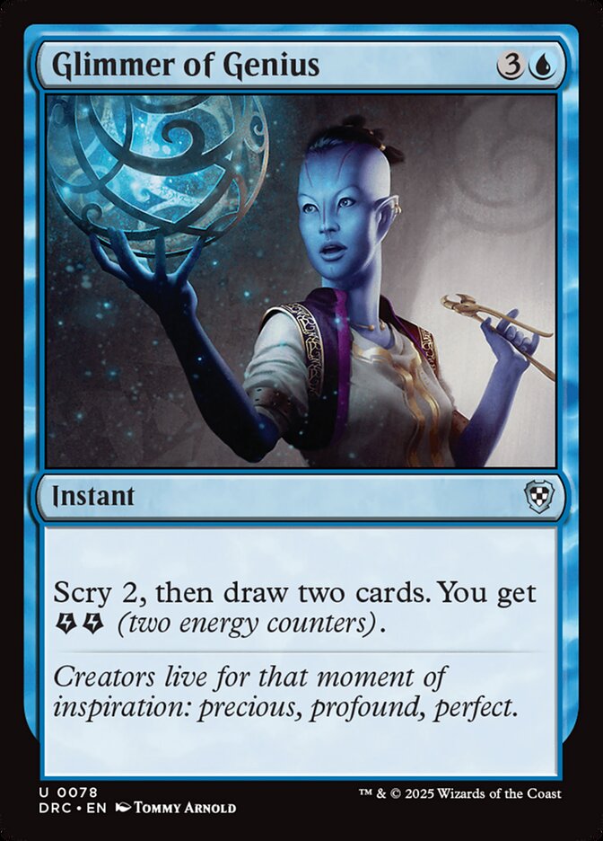 Glimmer of Genius, Aetherdrift Commander · 0078