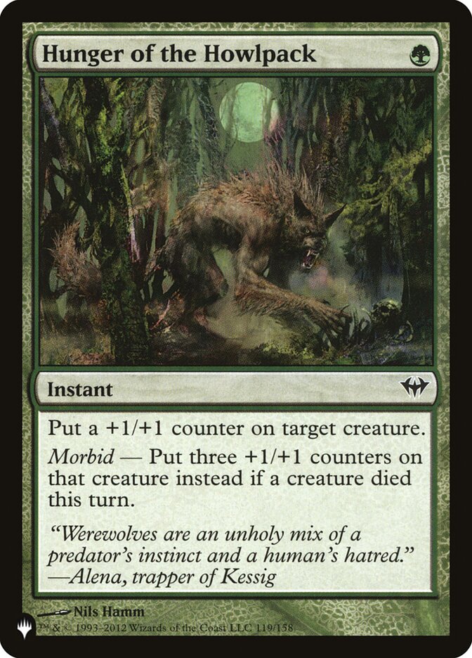 Hunger of the Howlpack, The List · dka-119