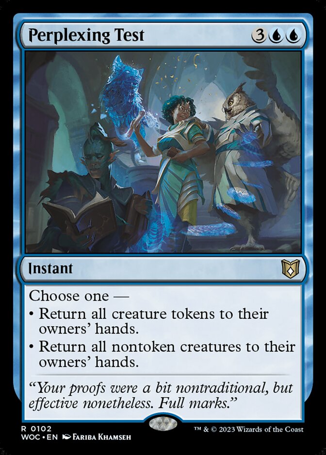 Perplexing Test, Wilds of Eldraine Commander · 0102