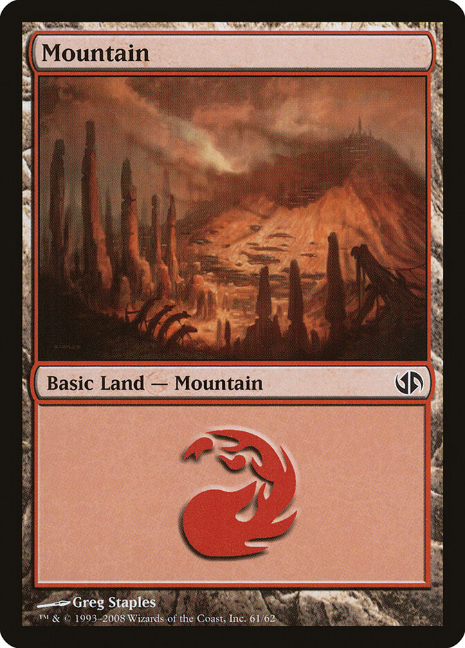 Mountain, Duel Decks: Jace vs. Chandra · 61/62