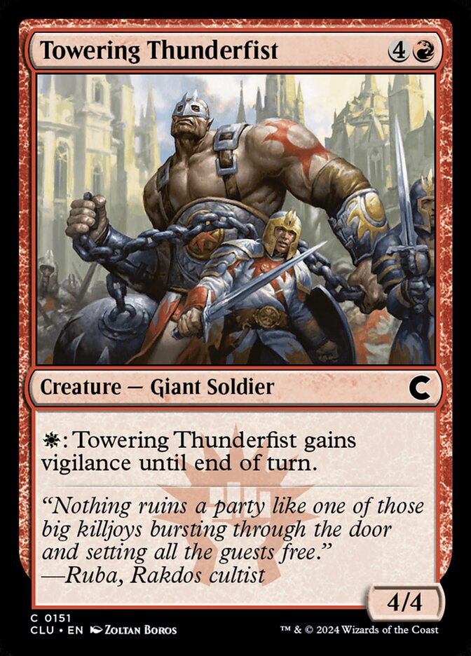 Towering Thunderfist, Ravnica: Clue Edition · 0151