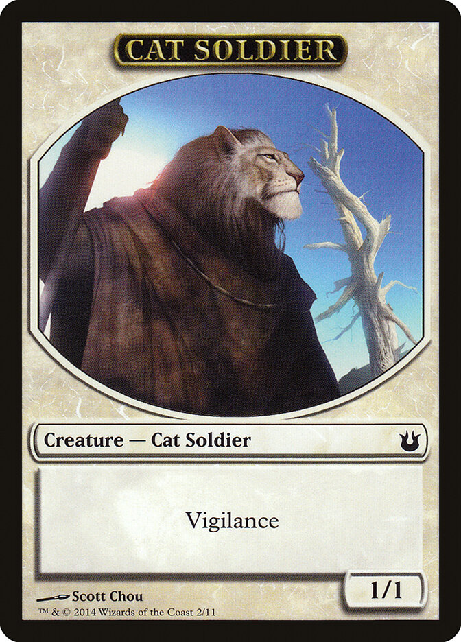 Cat Soldier, Born of the Gods Tokens · 2