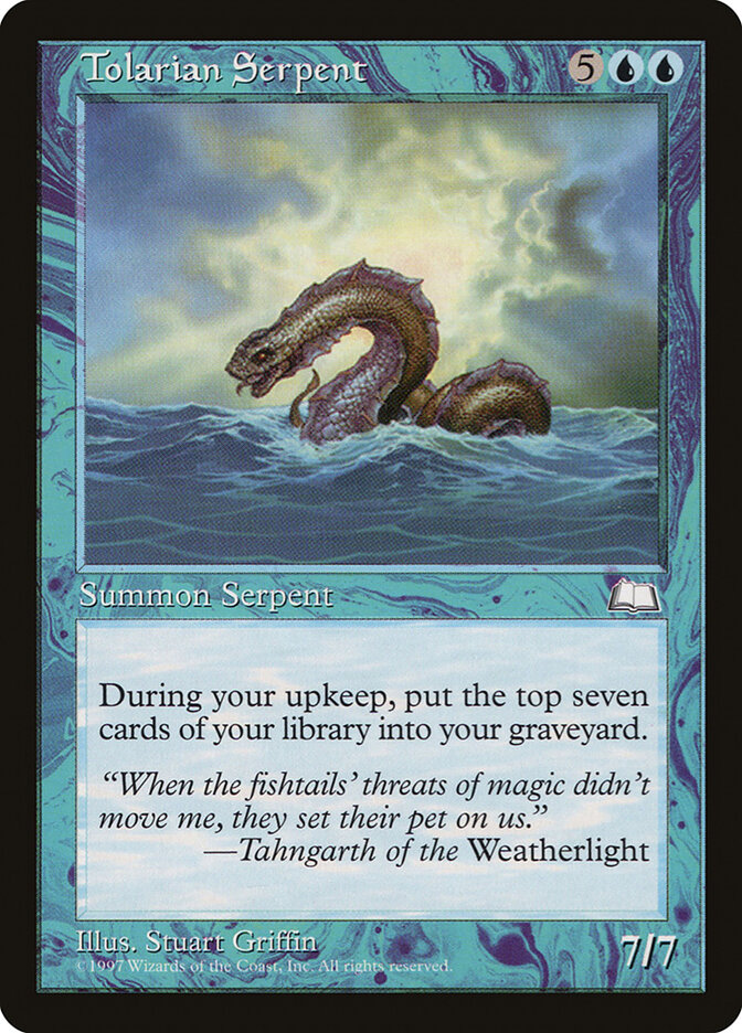 Tolarian Serpent, Weatherlight · 57