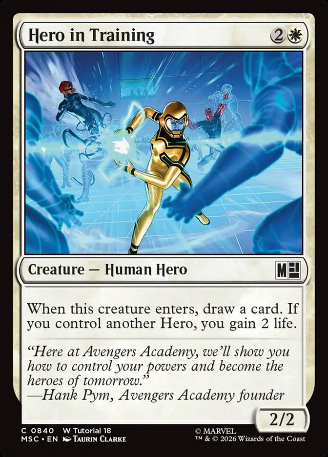 Hero in Training, Marvel Super Heroes Commander · 0840