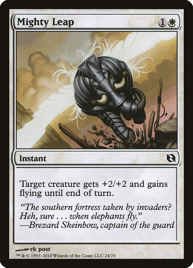 Mighty Leap, Duel Decks: Elspeth vs. Tezzeret · 24/79