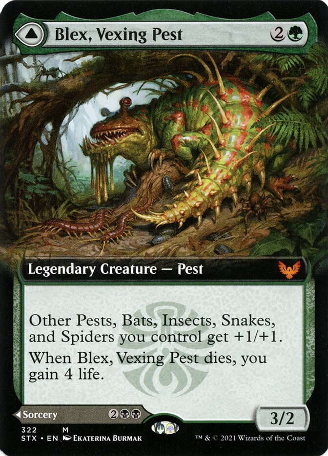 Blex, Vexing Pest // Search for Blex, Strixhaven: School of Mages · 322