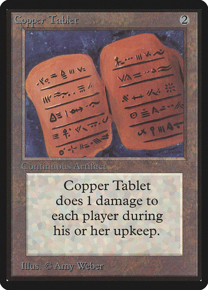 Copper Tablet, Limited Edition Beta · 239