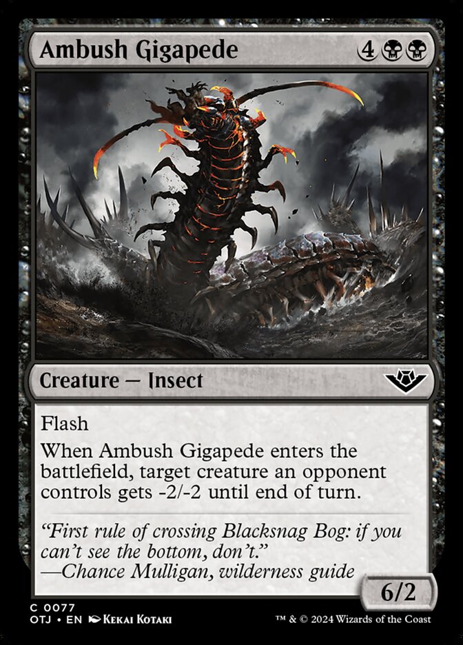 Ambush Gigapede, Outlaws of Thunder Junction · 0077