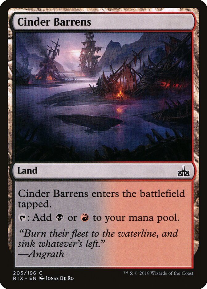 Cinder Barrens, Rivals of Ixalan · 205