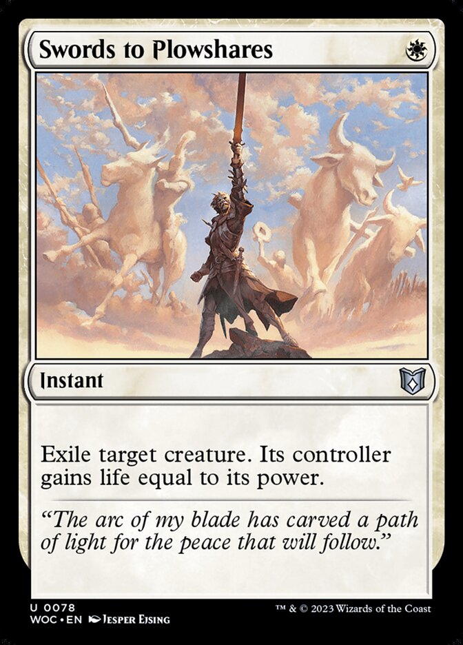 Swords to Plowshares, Wilds of Eldraine Commander · 0078