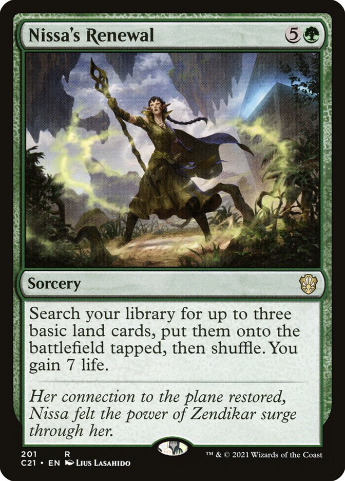 Nissa's Renewal, Commander 2021 · 201