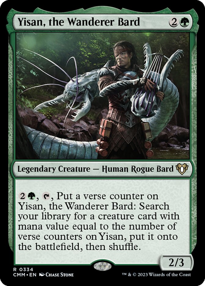 Yisan, the Wanderer Bard, Commander Masters · 0334