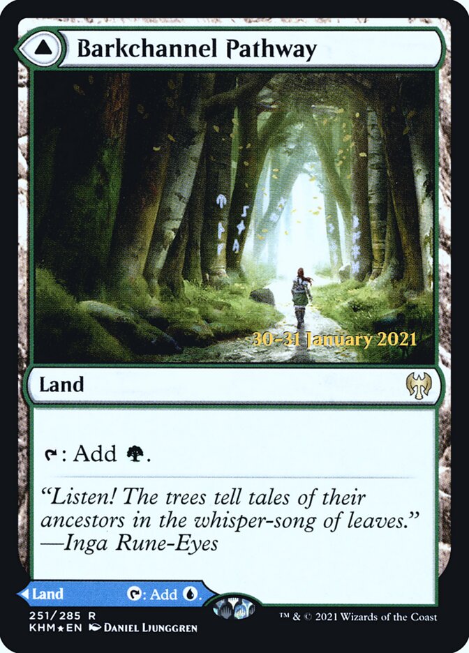 Barkchannel Pathway // Tidechannel Pathway, Kaldheim Promos · 251/285