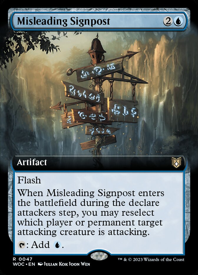 Misleading Signpost, Wilds of Eldraine Commander · 0047