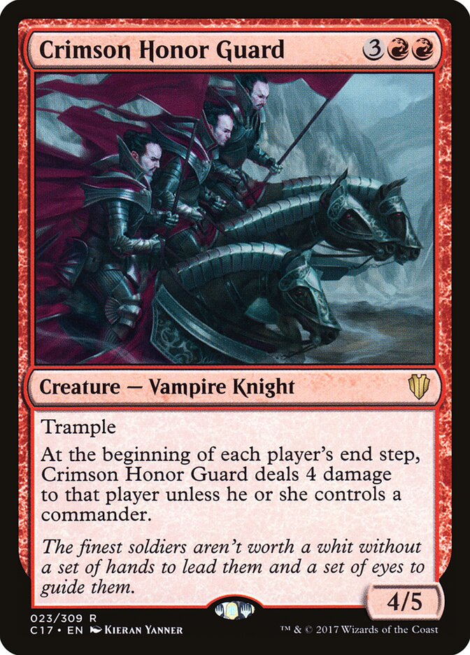 Crimson Honor Guard, Commander 2017 · 023/309