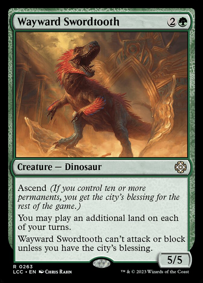 Wayward Swordtooth, The Lost Caverns of Ixalan Commander · 0263