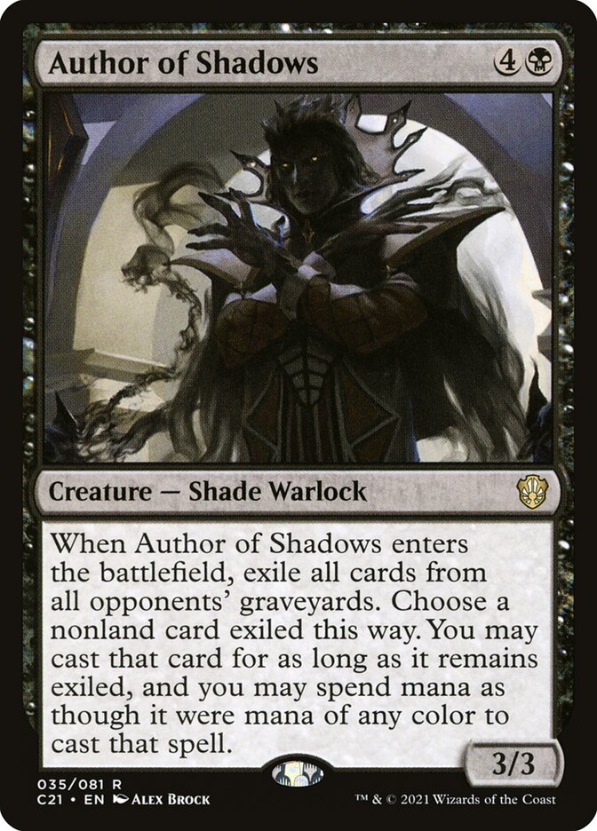 Author of Shadows, Commander 2021 · 035/081