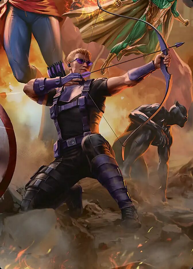 Hawkeye, Trick Shot // Hawkeye, Trick Shot, Marvel Super Heroes Art Series · 6b