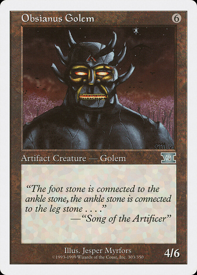 Obsianus Golem, Classic Sixth Edition · 303/350
