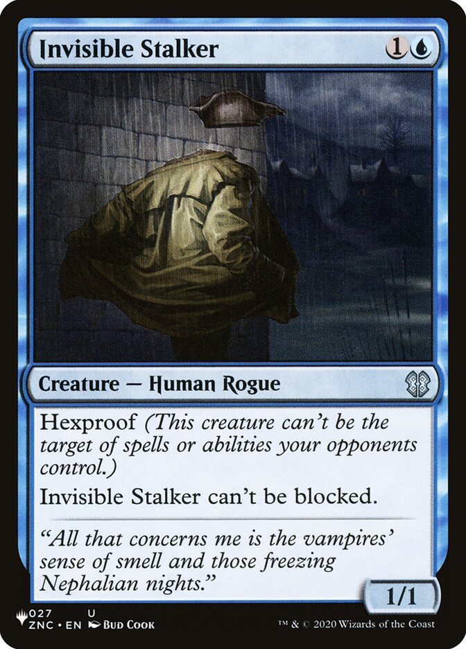Invisible Stalker, The List · znc-27
