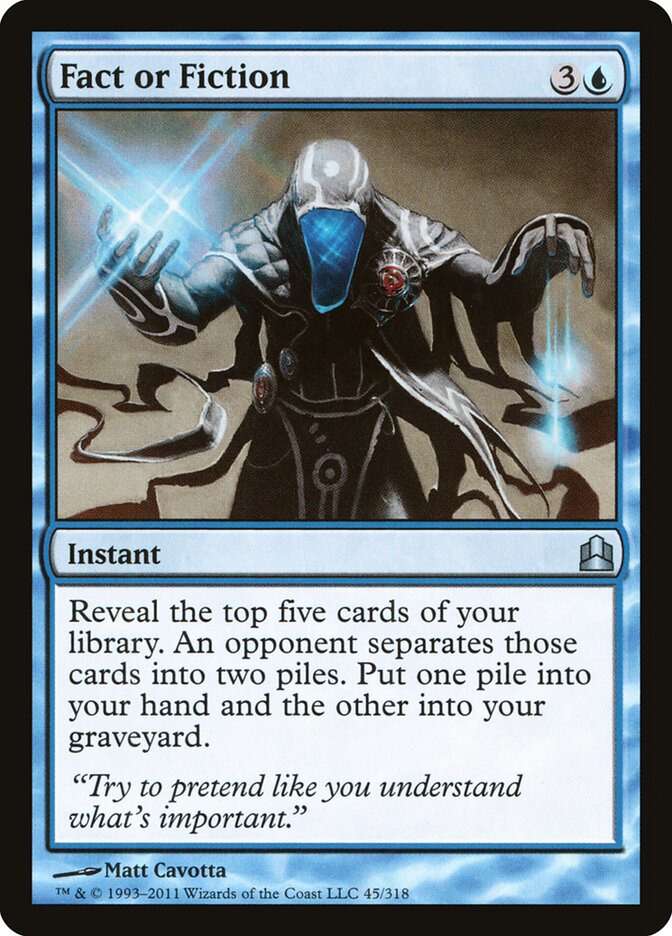 Fact or Fiction, Commander 2011 · 45/318
