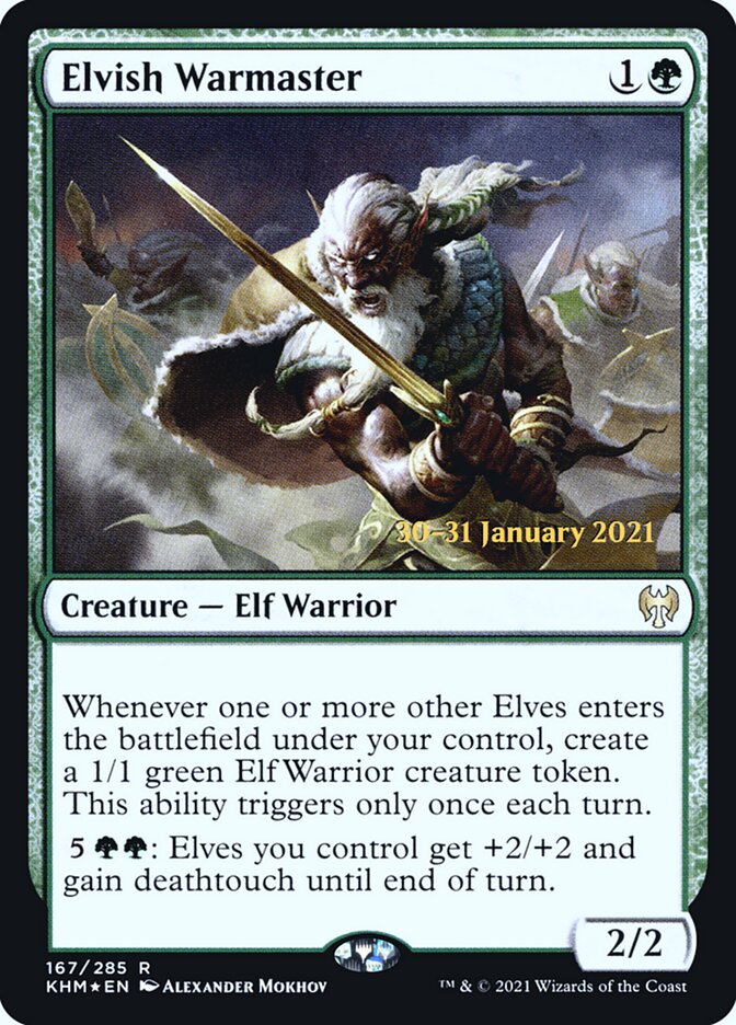 Elvish Warmaster, Kaldheim Promos · 167/285