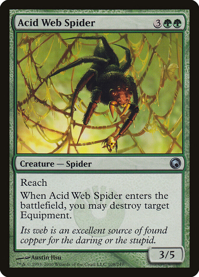 Acid Web Spider, Scars of Mirrodin · 108/249
