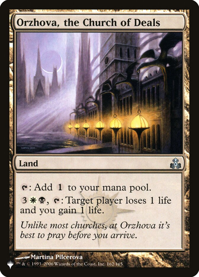 Orzhova, the Church of Deals, The List · gpt-162